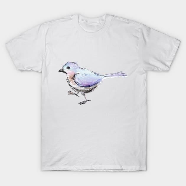 Walking bird - watercolour sketch T-Shirt by EmilyBickell